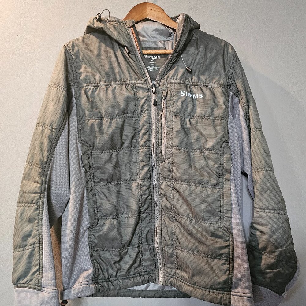 Simms Kinetic Primaloft Insulated Wind Pro Grey Jacket Mens Size M